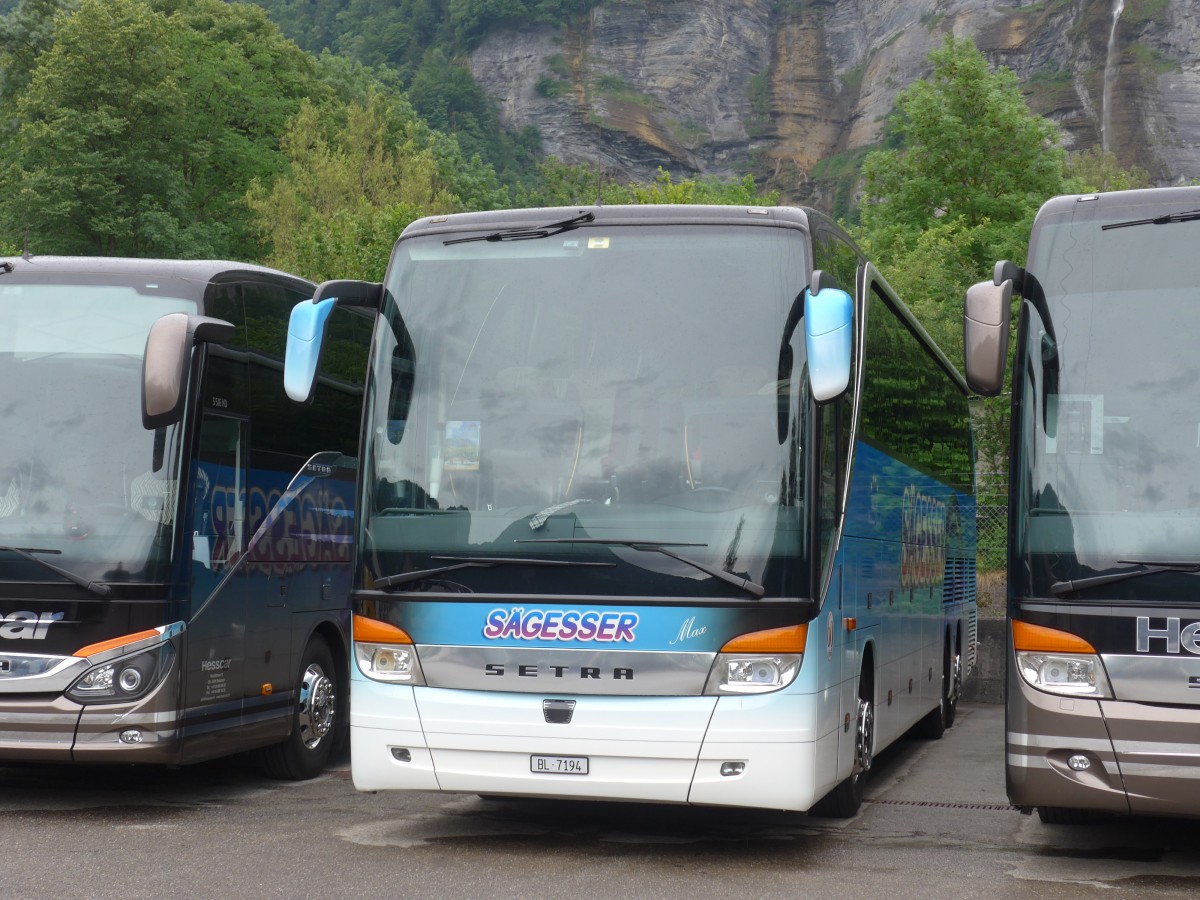 (162'114) - Sgesser, Wintersingen - Nr. 3/BL 7194 - Setra am 14. Juni 2015 in Meiringen, Balm