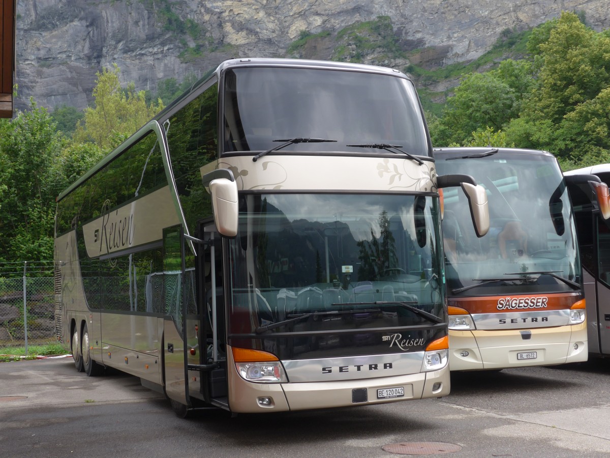 (162'372) - STI Thun - Nr. 42/BE 120'042 - Setra am 20. Juni 2015 in Meiringen, Balm