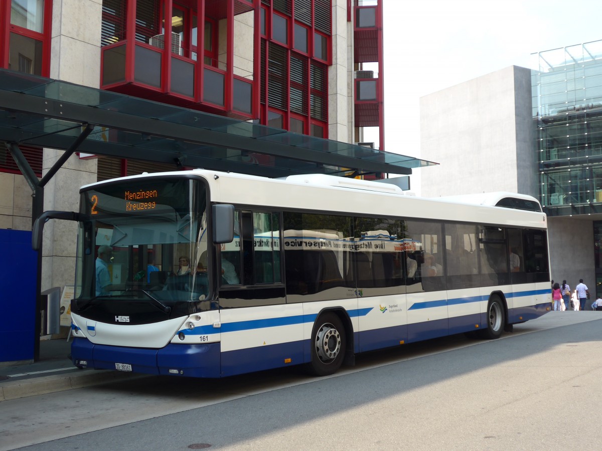 (162'980) - ZVB Zug - Nr. 161/ZG 88'161 - Hess am 6. Juli 2015 beim Bahnhof Zug