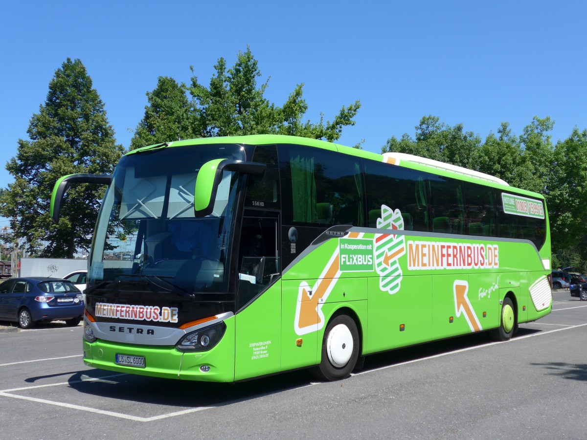 (163'038) - Aus Deutschland: Stiefvater, Binzen - L-SL 6000 - Setra am 10. Juli 2015 in Thun, Seestrasse