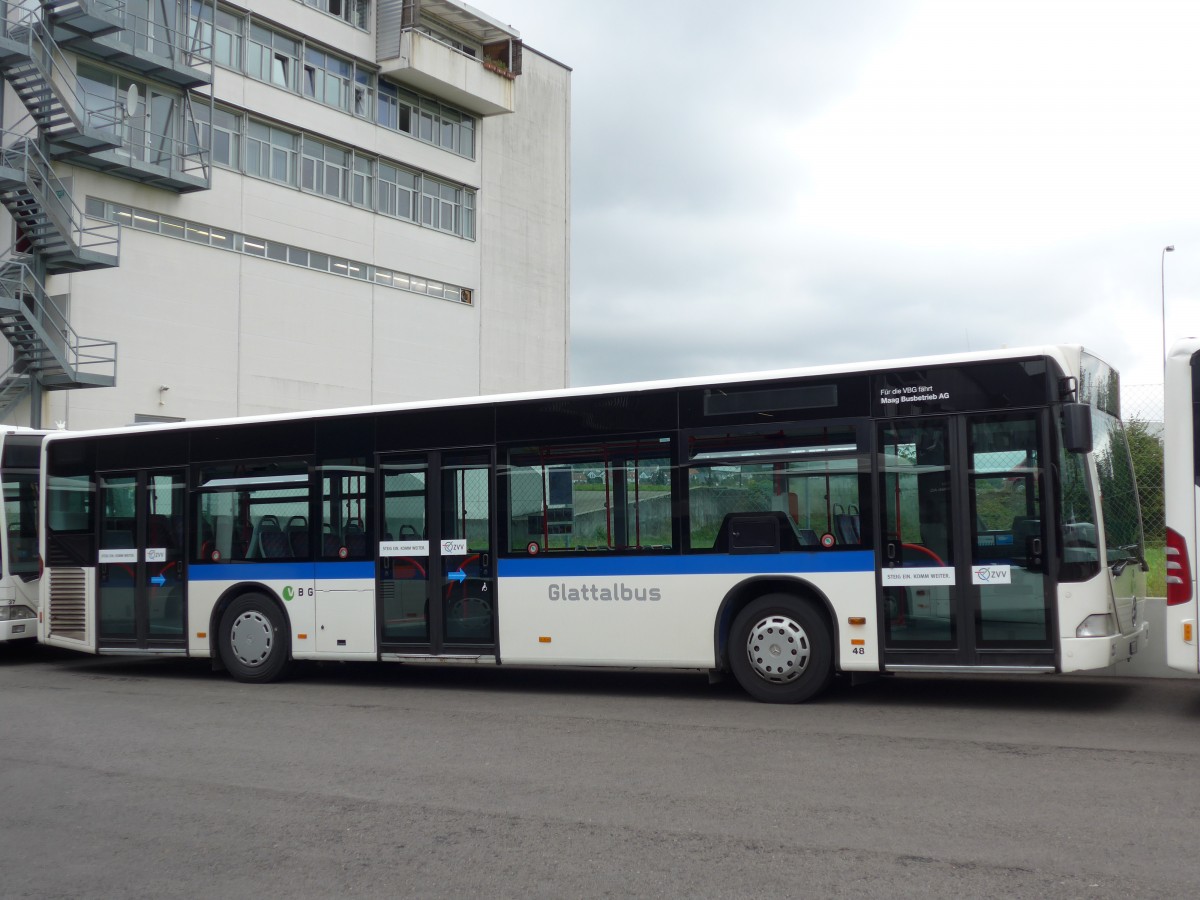 (163'403) - Maag, Kloten - Nr. 48/ZH 461'148 - Mercedes (ex VBZ Zrich Nr. 292; ex VZO Grningen Nr. 5) am 15. August 2015 in Bassersdorf, Buszentrum Glattal