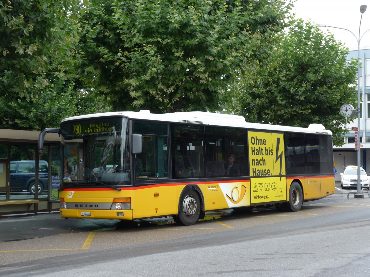 (163'495) - Abderhalden, Wildhaus - SG 284'015 - Setra (ex PostAuto Ostschweiz) am 16. August 2015 beim Bahnhof Buchs