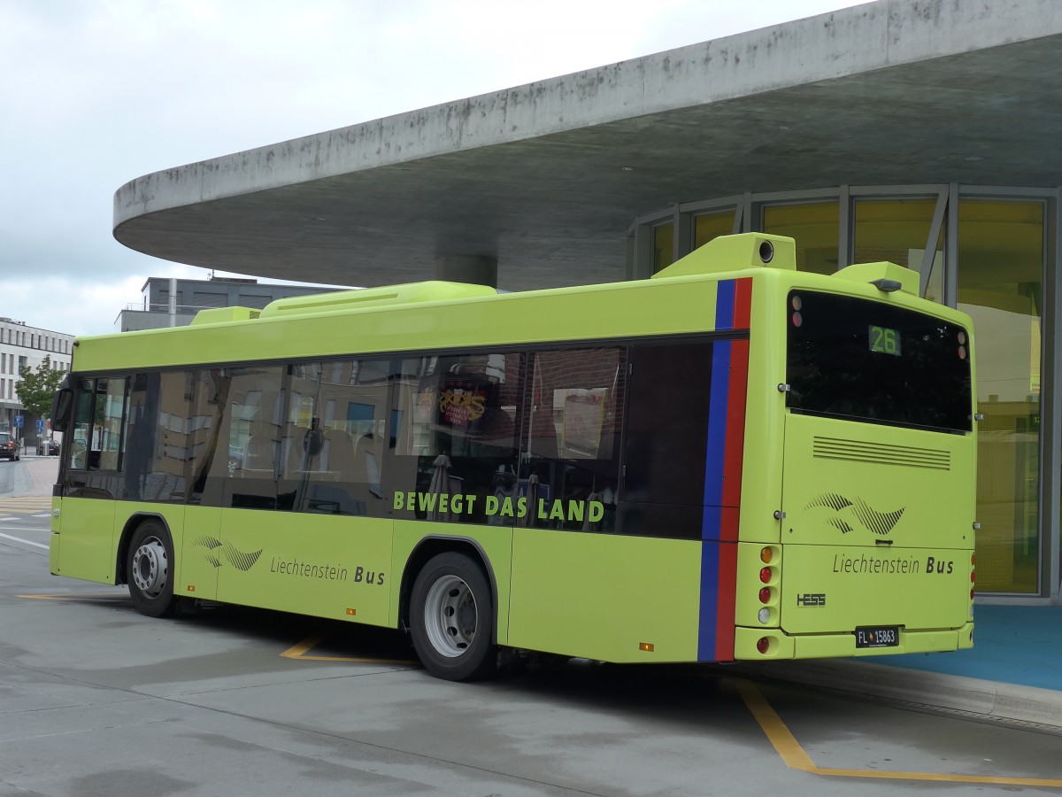 (163'504) - Jehle, Planken - FL 15'863 - Scania/Hess am 16. August 2015 beim Bahnhof Schaan