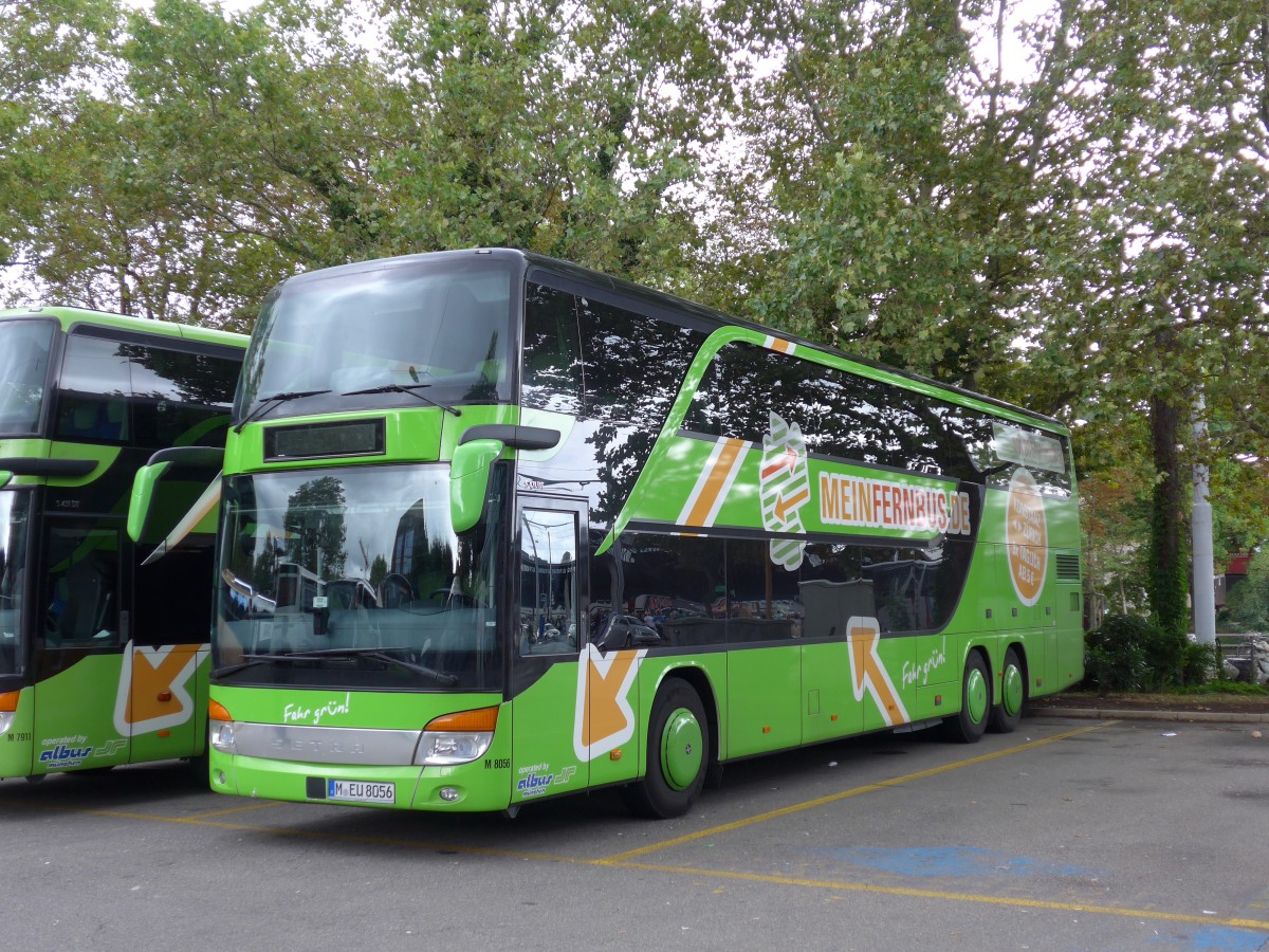 (163'602) - Aus Deutschland: Albus, Mnchen - Nr. M8056/M-EU 8056 - Setra am 16. August 2015 in Zrich, Sihlquai