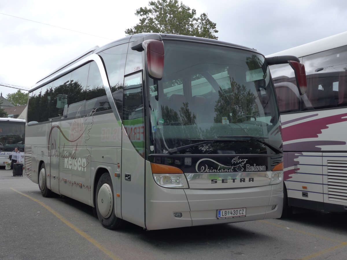 (163'616) - Aus Oesterreich: Weinland Reisen, Leibnitz - LB 430 CZ - Setra am 16. August 2015 in Zrich, Sihlquai