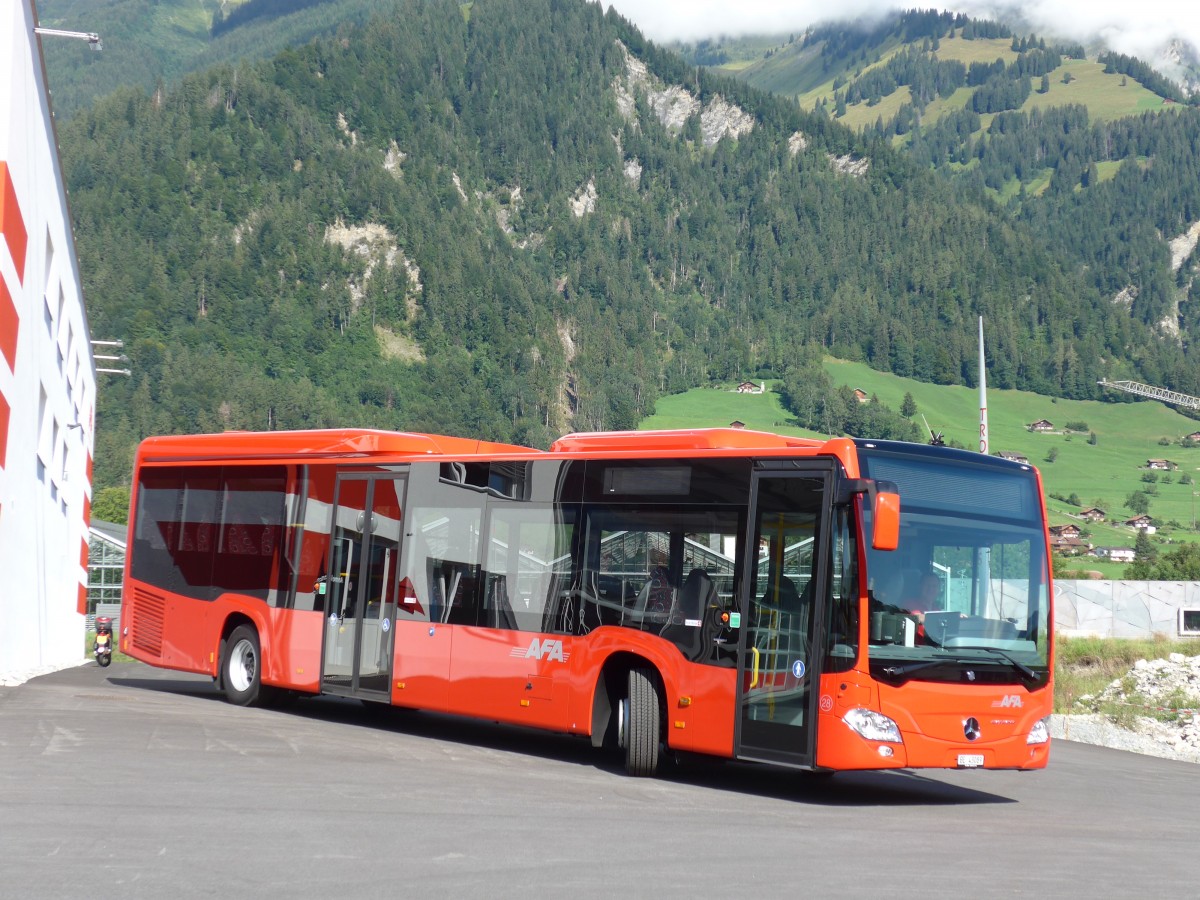 (163'674) - AFA Adelboden - Nr. 28/BE 43'089 - Mercedes am 20. August 2015 in Frutigen, Garage