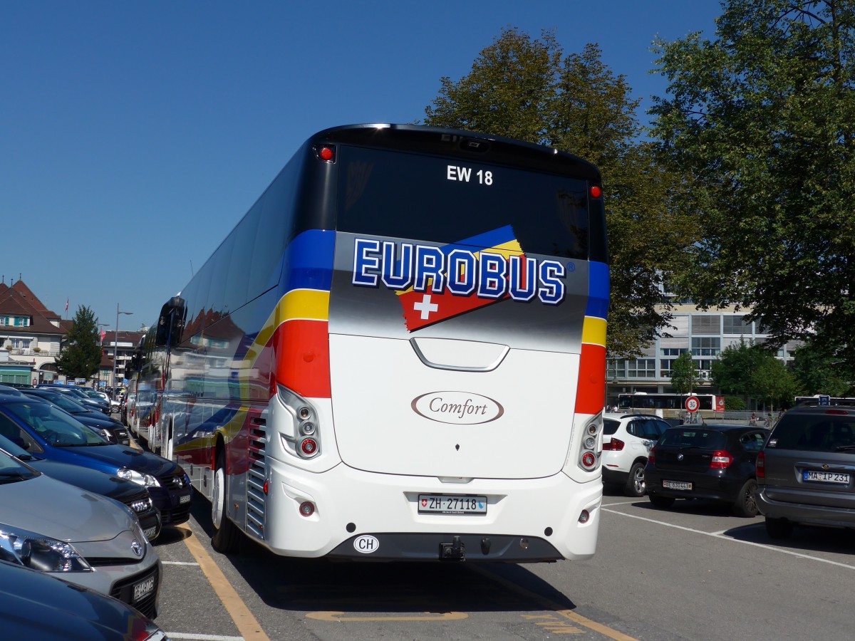 (163'712) - Welti-Furrer, Bassersdorf - Nr. 18/ZH 27'118 - VDL am 21. August 2015 in Thun, CarTerminal