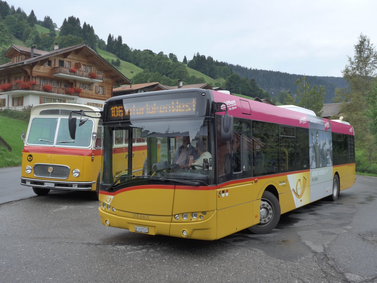 (163'794) - PostAuto Bern - BE 610'537 - Solaris am 23. August 2015 in Habkern, Zundli