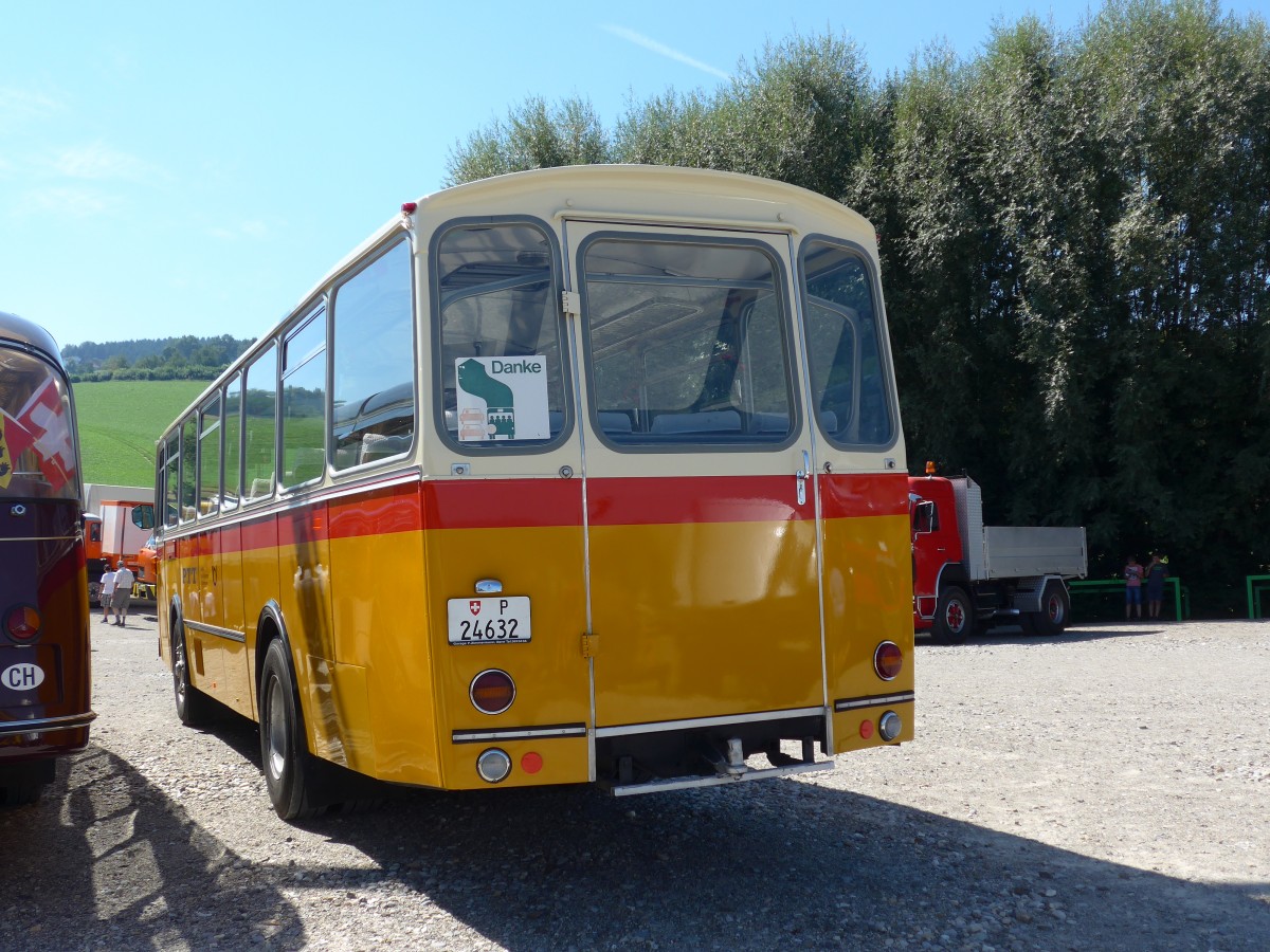 (164'109) - Zimmermann, Niederwangen -  P 24'632  - Saurer/Tscher (ex P 24'632) am 29. August 2015 in Oberkirch, CAMPUS Sursee