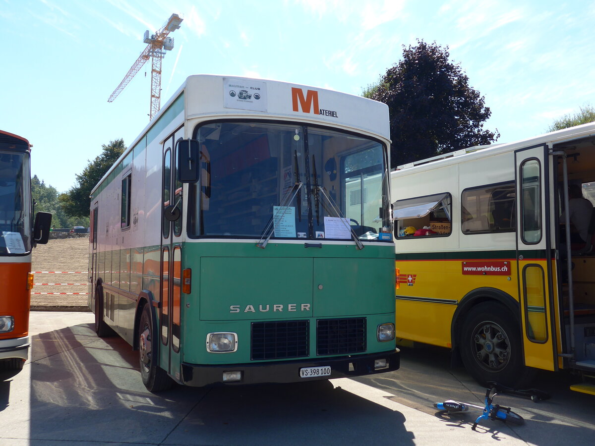 (164'160) - Juillerat, Fully - VS 398'100 - Saurer/FHS (ex Migros) am 29. August 2015 in Oberkirch, CAMPUS Sursee