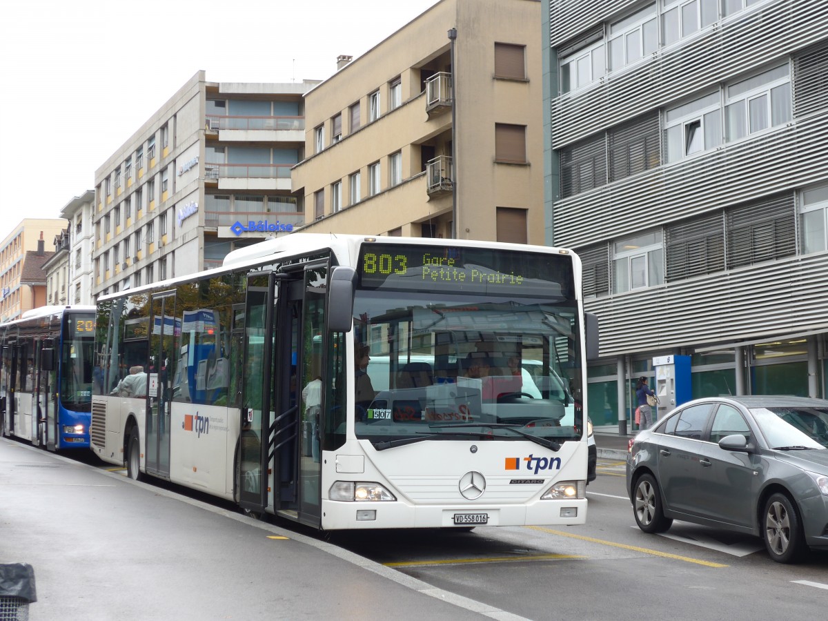 (165'060) - TPN Nyon - VD 558'016 - Mercedes am 18. September 2015 beim Bahnhof Nyon