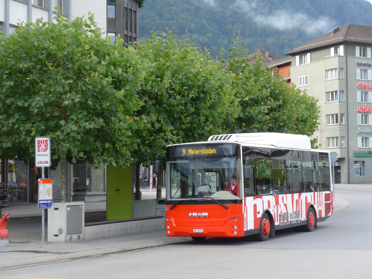 (165'206) - SBC Chur - Nr. 17/GR 97'517 - Otokar/Gpbus am 19. September 2015 beim Bahnhof Chur