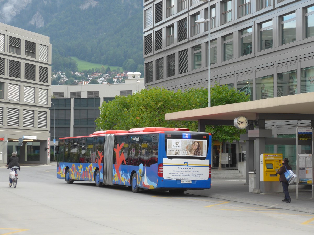 (165'225) - SBC Chur - Nr. 98/GR 156'998 - Mercedes am 19. September 2015 beim Bahnhof Chur