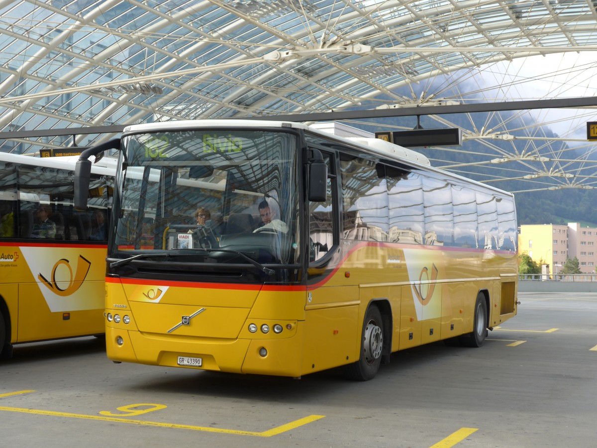 (165'236) - Demarmels, Salouf - GR 43'390 - Volvo (ex PostAuto Graubnden) am 19. September 2015 in Chur, Postautostation