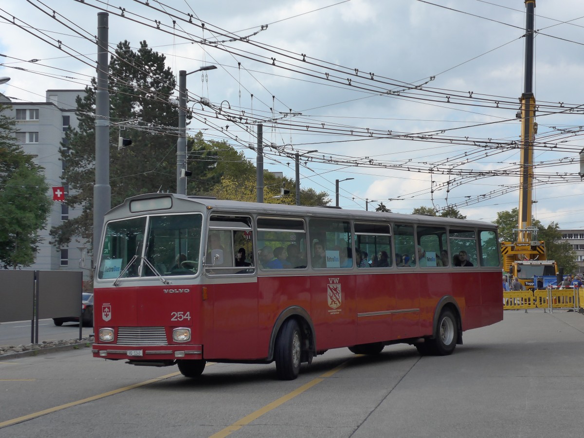 (165'894) - VW Winterthur (Rtrobus) - Nr. 254/VD 1240 - Volvo/Tscher (ex Zivilschutz, Winterthur; ex VW Winterthur Nr. 254) am 26. September 2015 in Winterthur, Depot Grzefeld