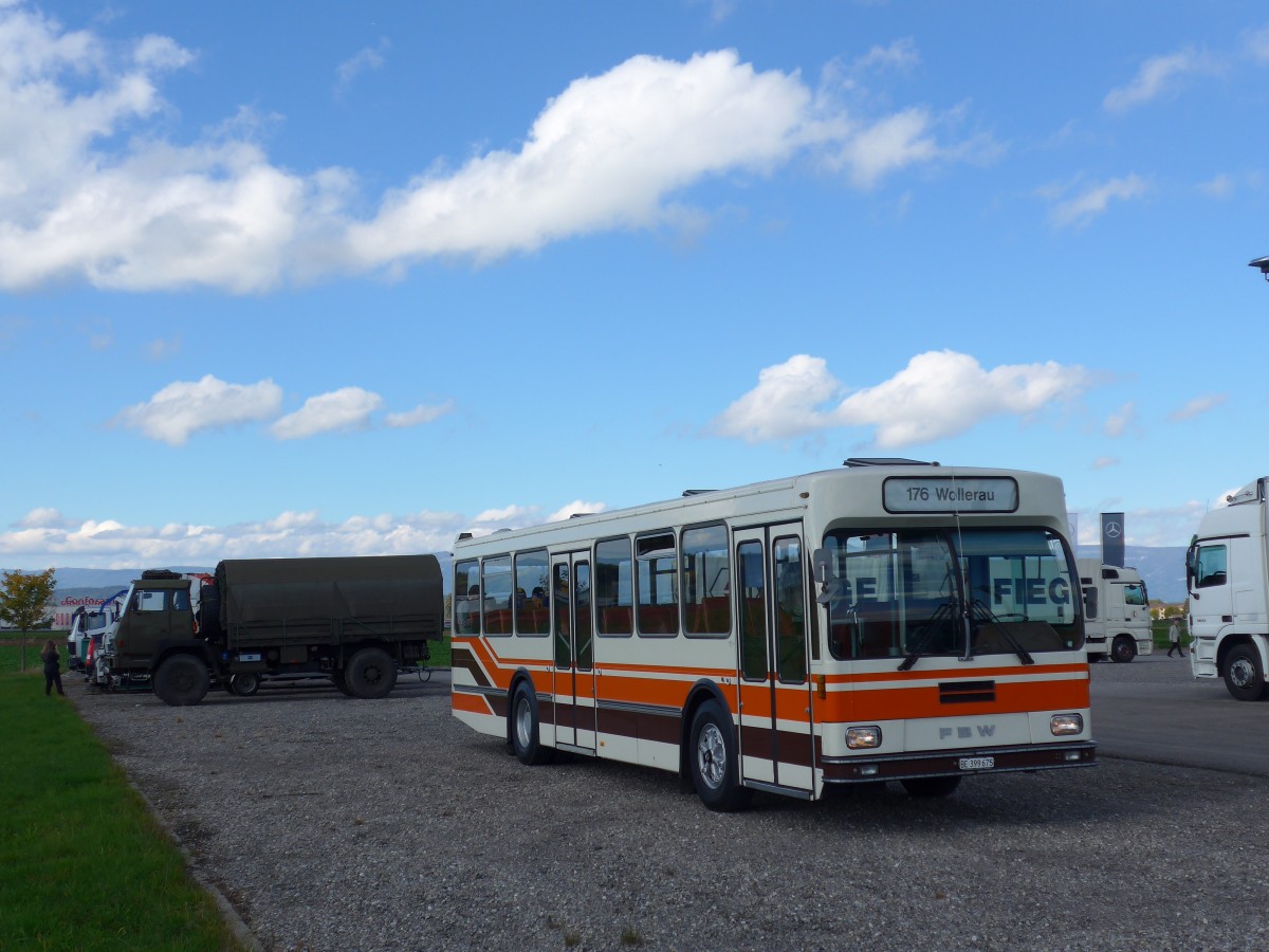 (165'992) - Wegmller, Mnsingen - BE 399'675 - FBW/R&J (ex Bamert, Wollerau) am 4. Oktober 2015 in Lyssach, Lorenz