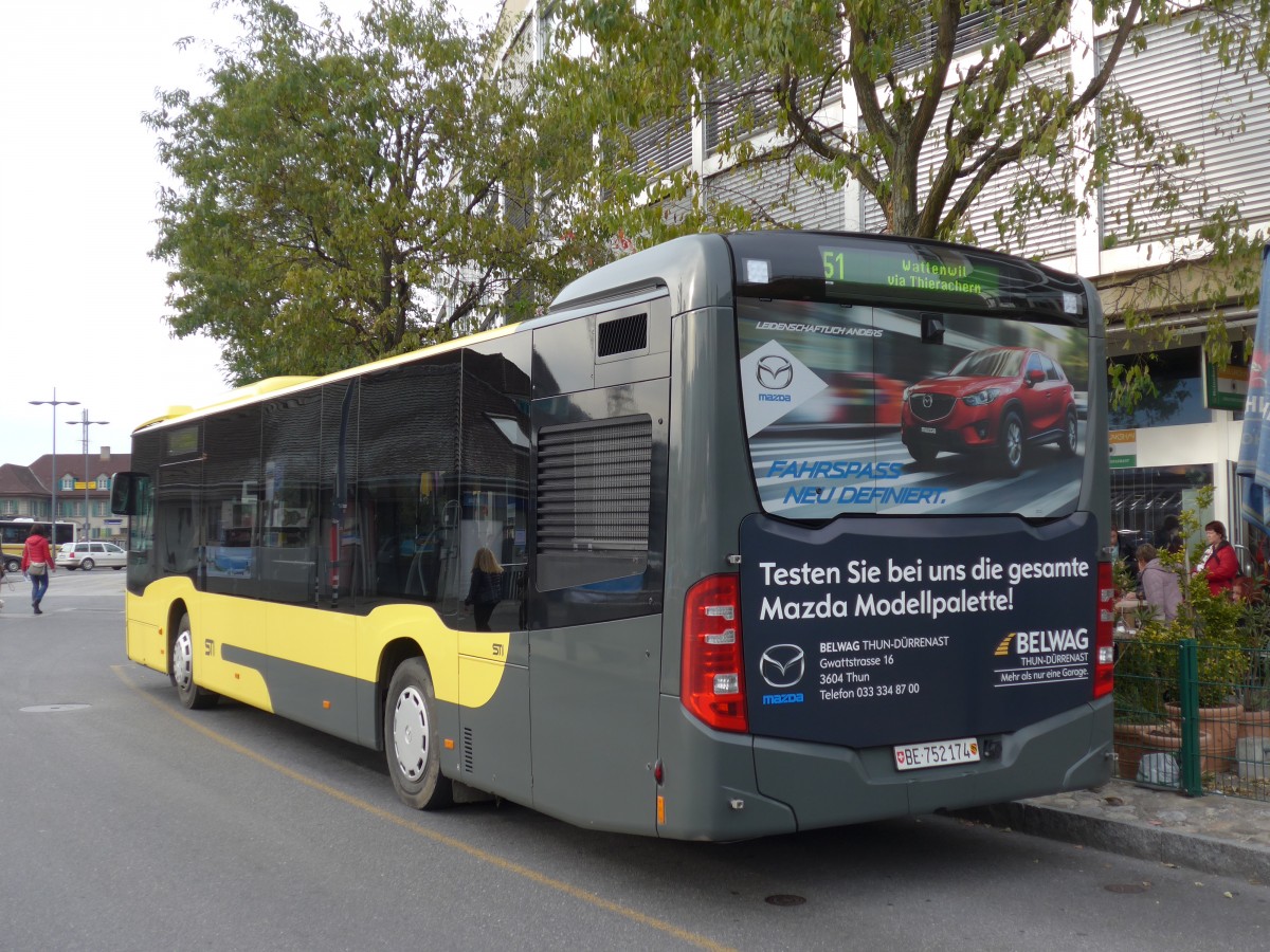 (166'488) - STI Thun - Nr. 174/BE 752'174 - Mercedes am 24. Oktober 2015 bei der Schifflndte Thun