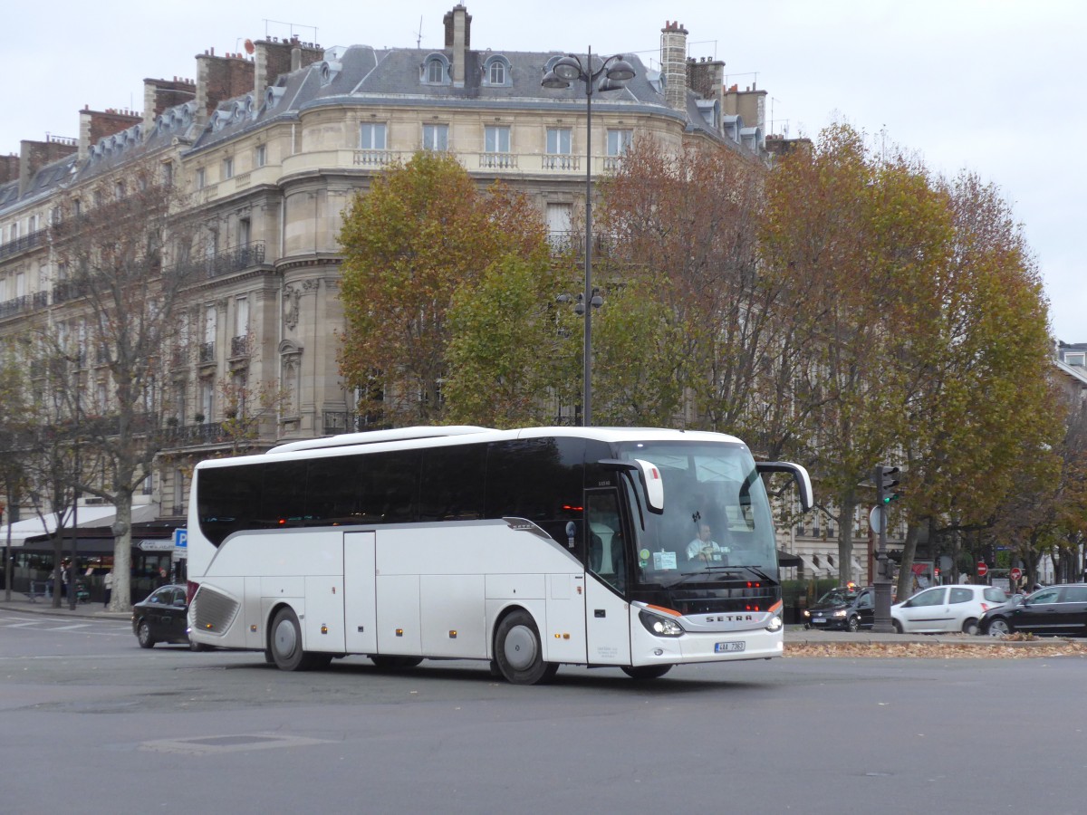 (166'995) - Aus Tschechien: Kaiser, Praha - 4AA 7363 - Setra am 16. November 2015 in Paris, Alma-Marceau