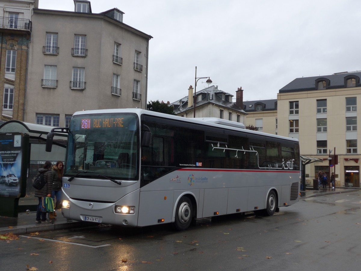 (167'231) - SAVAC, Chevreuse - CR 474 KT - Irisbus am 17. November 2015 in Versailles, Gare Rive Gauche