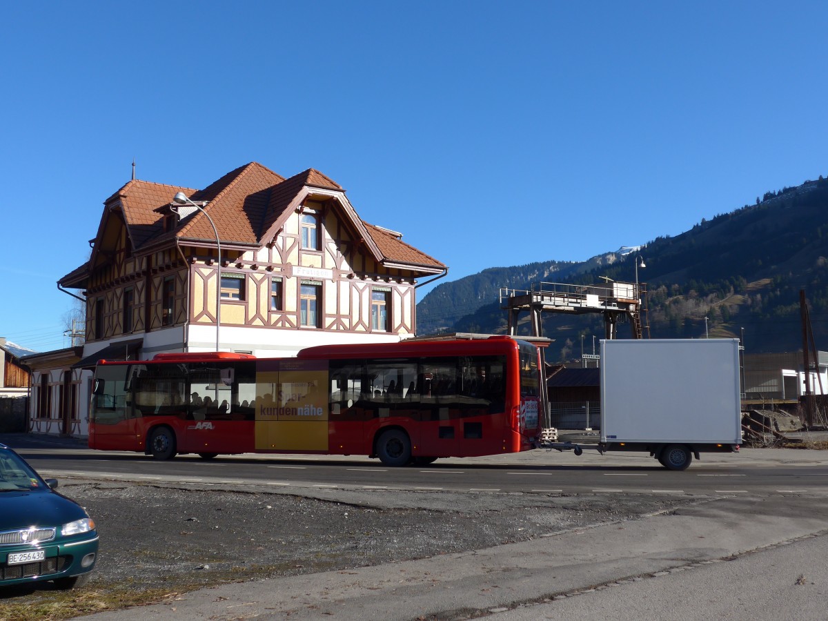 (167'856) - AFA Adelboden - Nr. 95/BE 26'774 - Mercedes am 20. Dezember 2015 in Frutigen, Alter Bahnhof