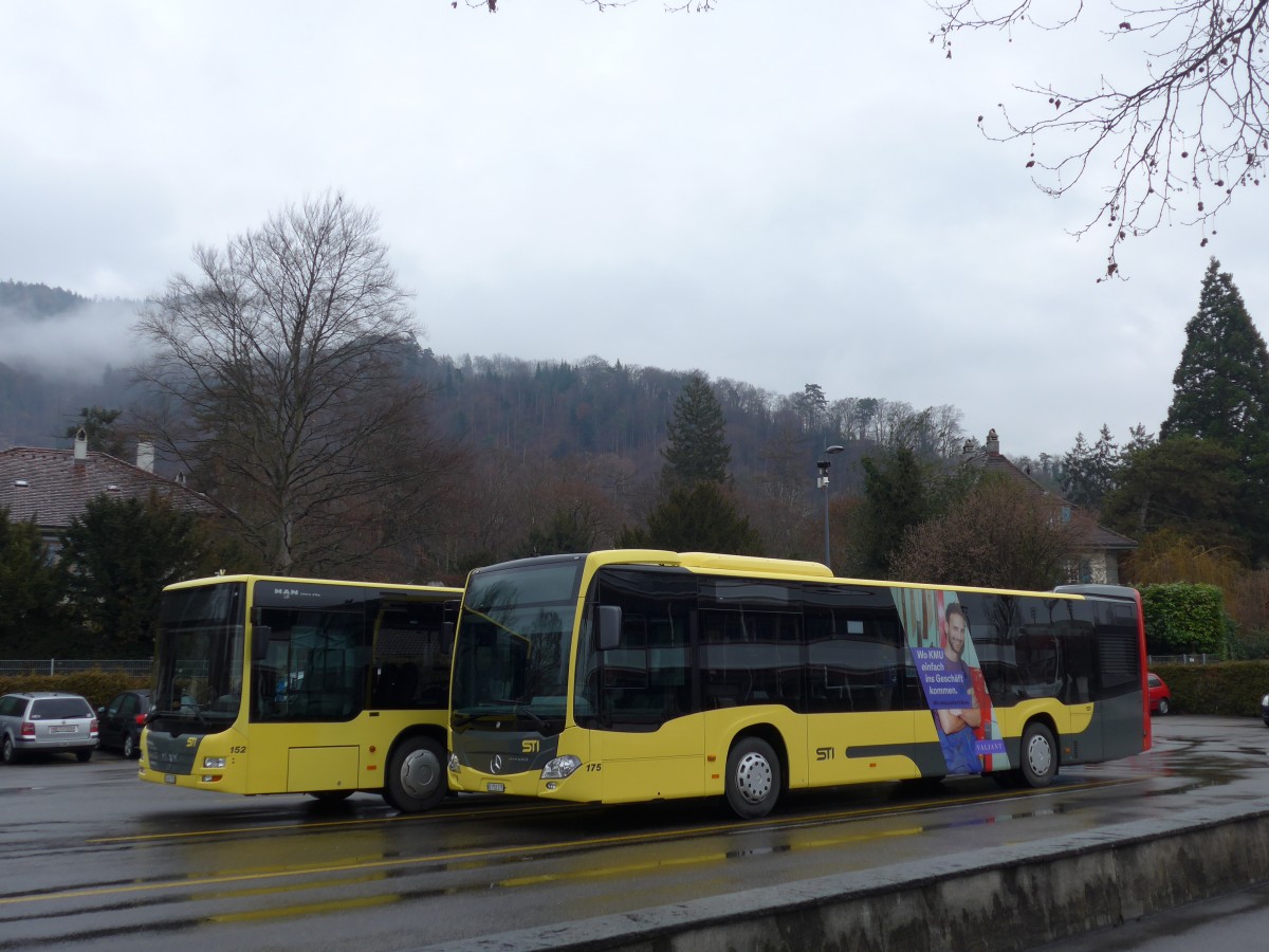 (167'872) - STI Thun - Nr. 175/BE 752'175 - Mercedes am 21. Dezember 2015 bei der Schifflndte Thun