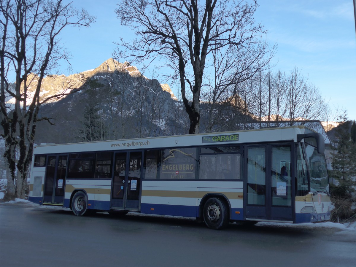 (167'900) - EAB Engelberg - Nr. 3/OW 10'187 - Mercedes/Hess (ex ZVB Zug Nr. 157; ex ZVB Zug Nr. 57) am 25. Dezember 2015 in Engelberg, Titlisbahnen