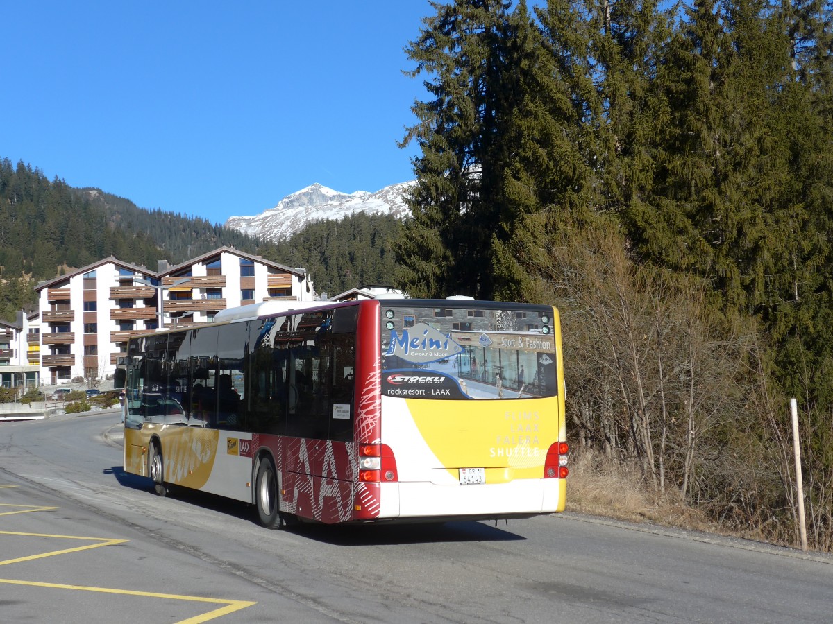 (167'971) - Stuppan, Flims - GR 64'143 - MAN am 26. Dezember 2015 in Laax, Bergbahnen