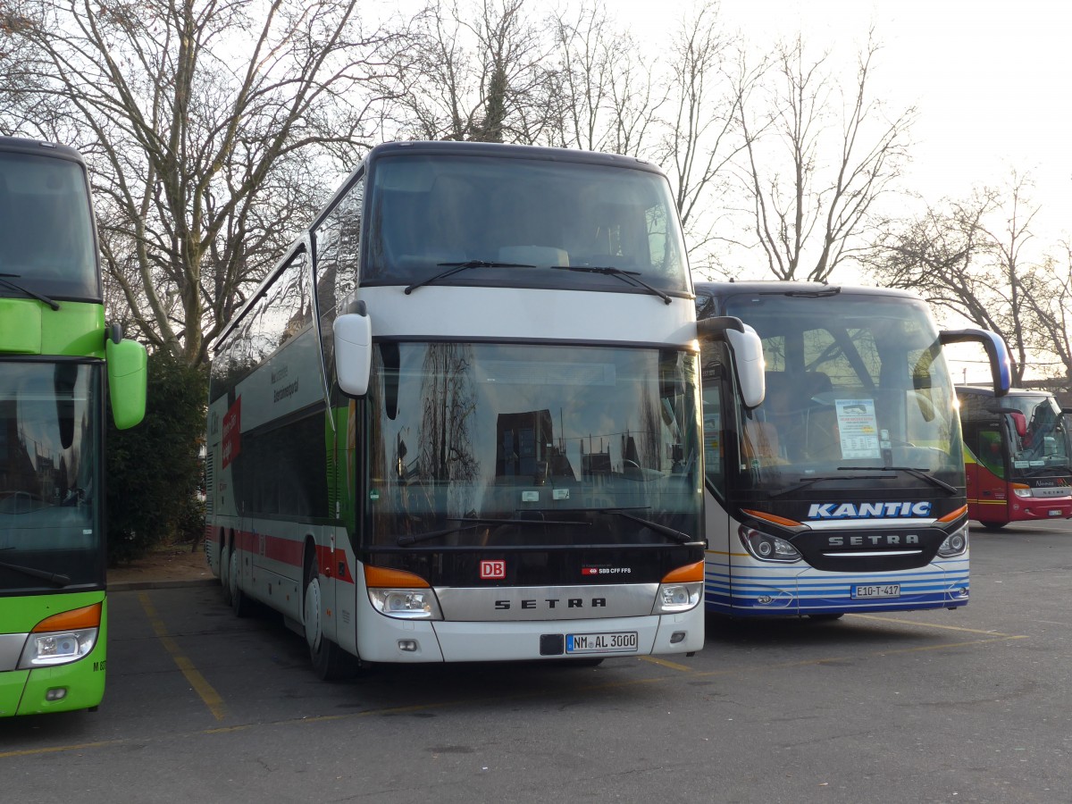 (168'114) - Aus Deutschland: Arzt, Neumarkt - NM-AL 3000 - Setra am 29. Dezember 2015 in Zrich, Sihlquai