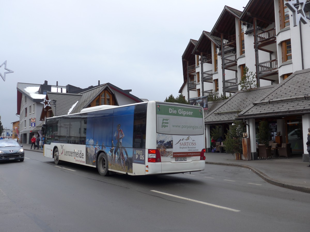 (168'257) - Bossi&Hemmi, Tiefencastel - GR 102'382 - MAN am 2. Januar 2016 in Lenzerheide, Post