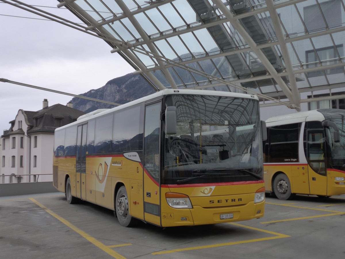 (168'293) - TpM, Mesocco - Nr. 8/GR 108'008 - Setra am 2. Januar 2016 in Chur, Postautostation