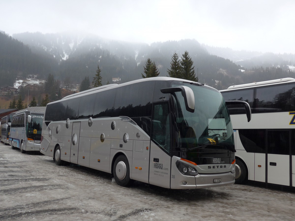 (168'354) - Heggli, Kriens - Nr. 38/LU 15'768 - Setra am 9. Januar 2016 in Adelboden, ASB