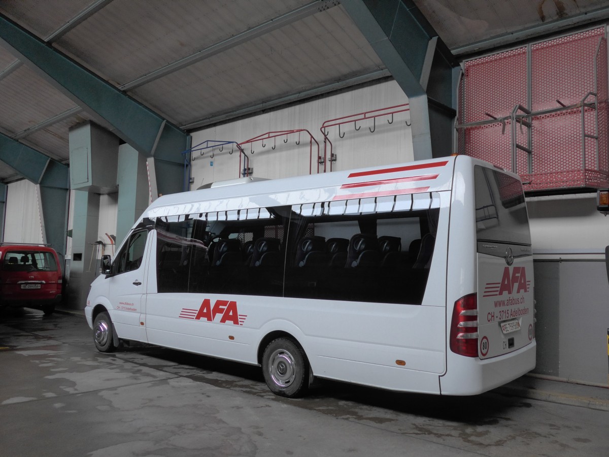 (168'399) - AFA Adelboden - Nr. 49/BE 759'568 - Mercedes (ex Bergmann, Adelboden) am 9. Januar 2016 im Autobahnhof Adelboden