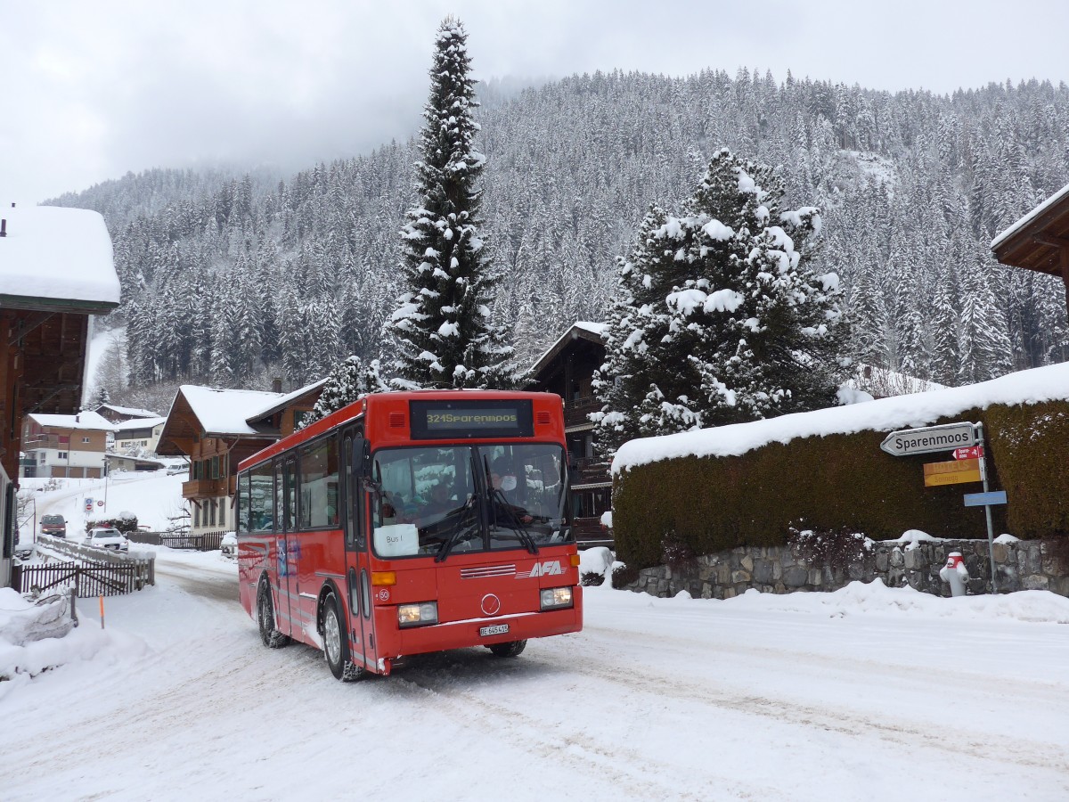 (168'475) - AFA Adelboden - Nr. 50/BE 645'415 - Vetter (ex AVG Grindelwald Nr. 21) am 17. Januar 2016 in Zweisimmen, Obegg