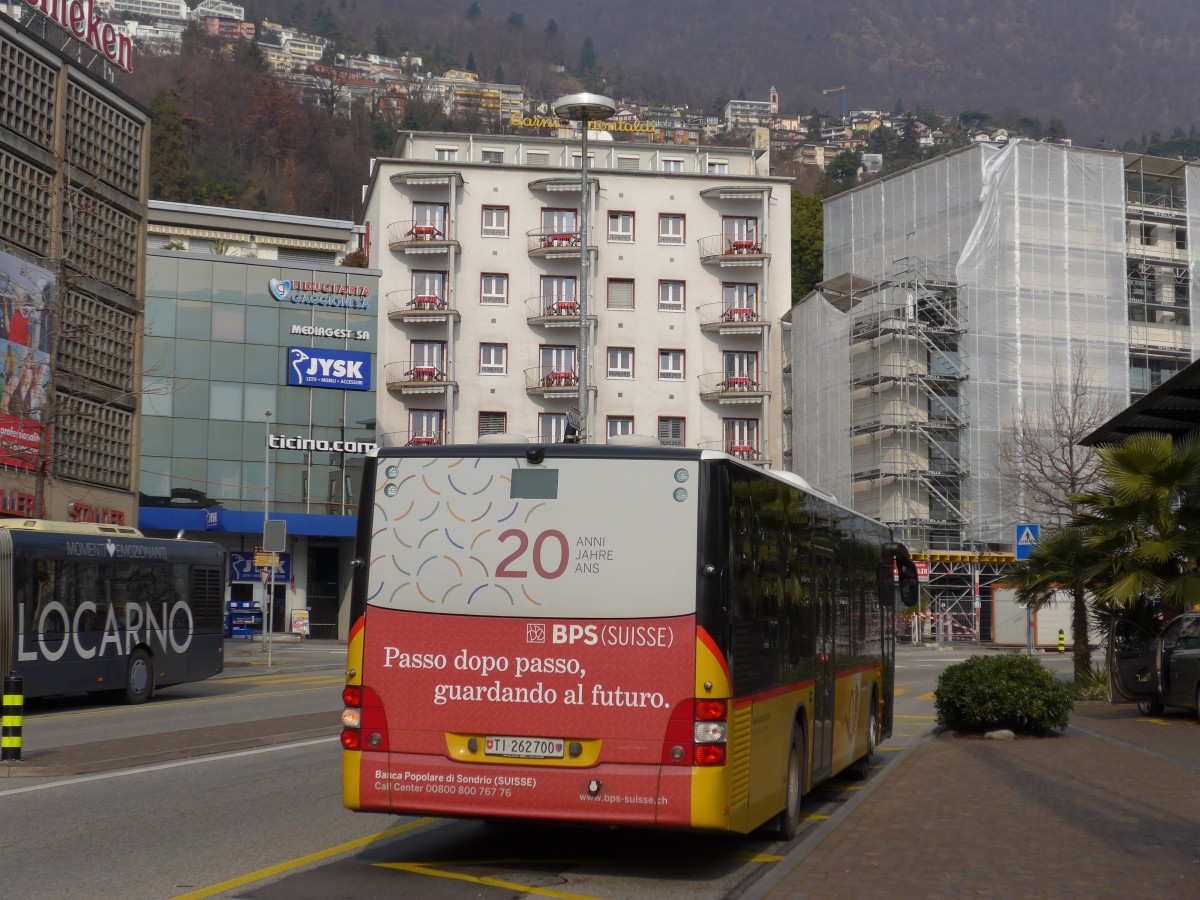 (168'637) - Starnini, Tenero - TI 262'700 - MAN am 6. Februar 2016 beim Bahnhof Locarno