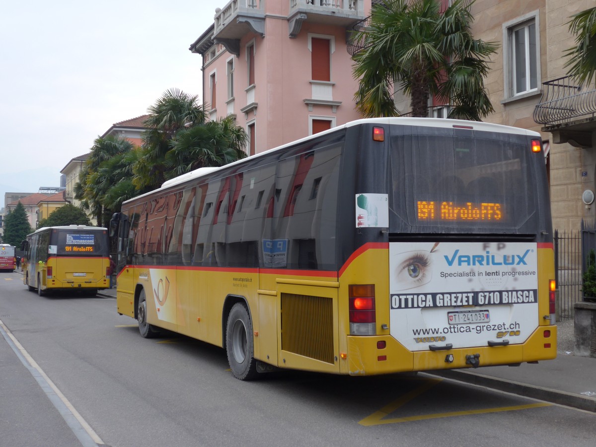 (168'651) - Marchetti, Airolo - TI 241'033 - Volvo am 6. Februar 2016 im Bellinzona, Fermata provvisoria