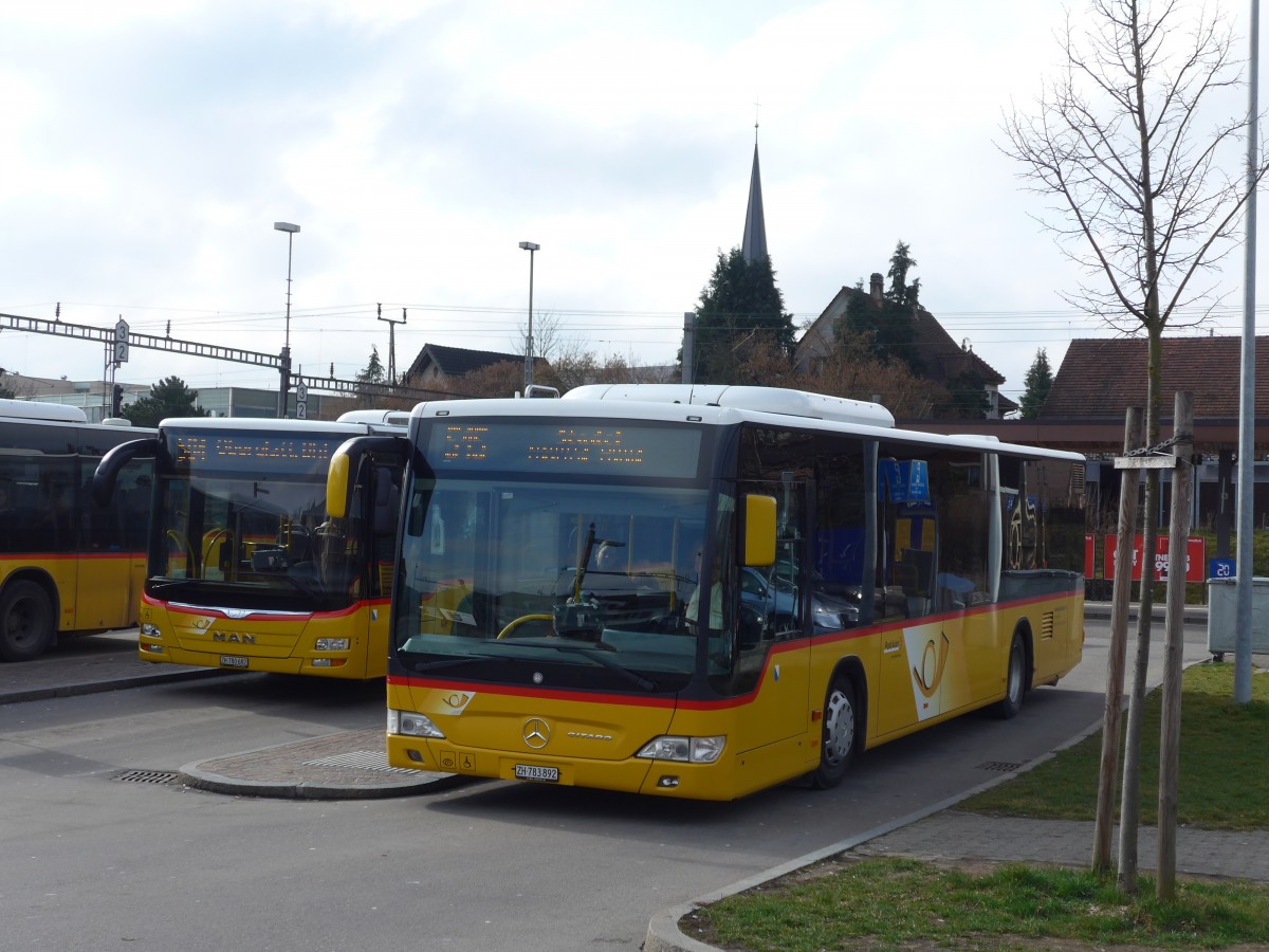 (168'868) - ASN Stadel - Nr. 292/ZH 783'892 - Mercedes am 24. Februar 2016 beim Bahnhof Blach