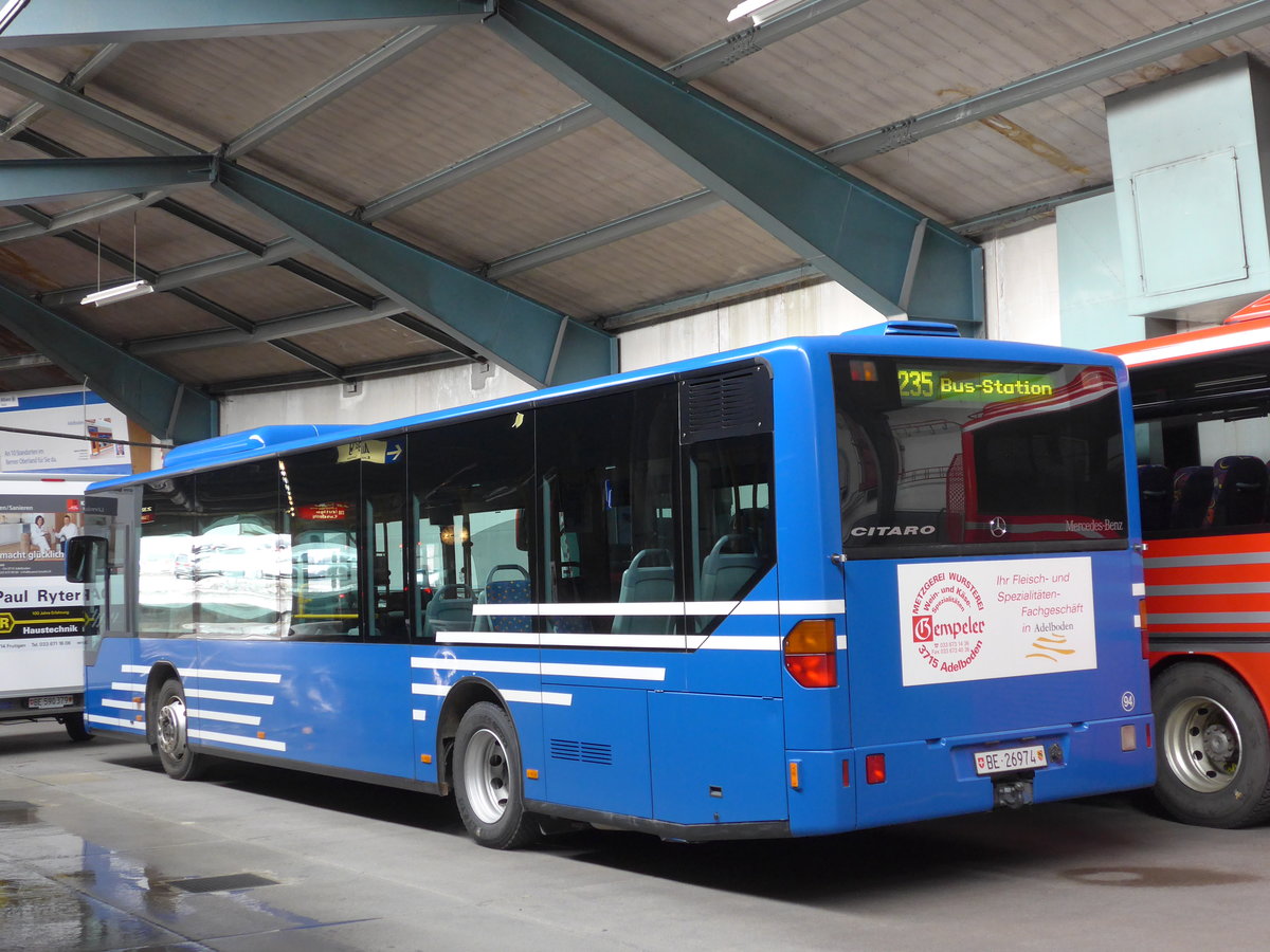 (169'520) - AFA Adelboden - Nr. 94/BE 26'974 - Mercedes am 27. Mrz 2016 im Autobahnhof Adelboden