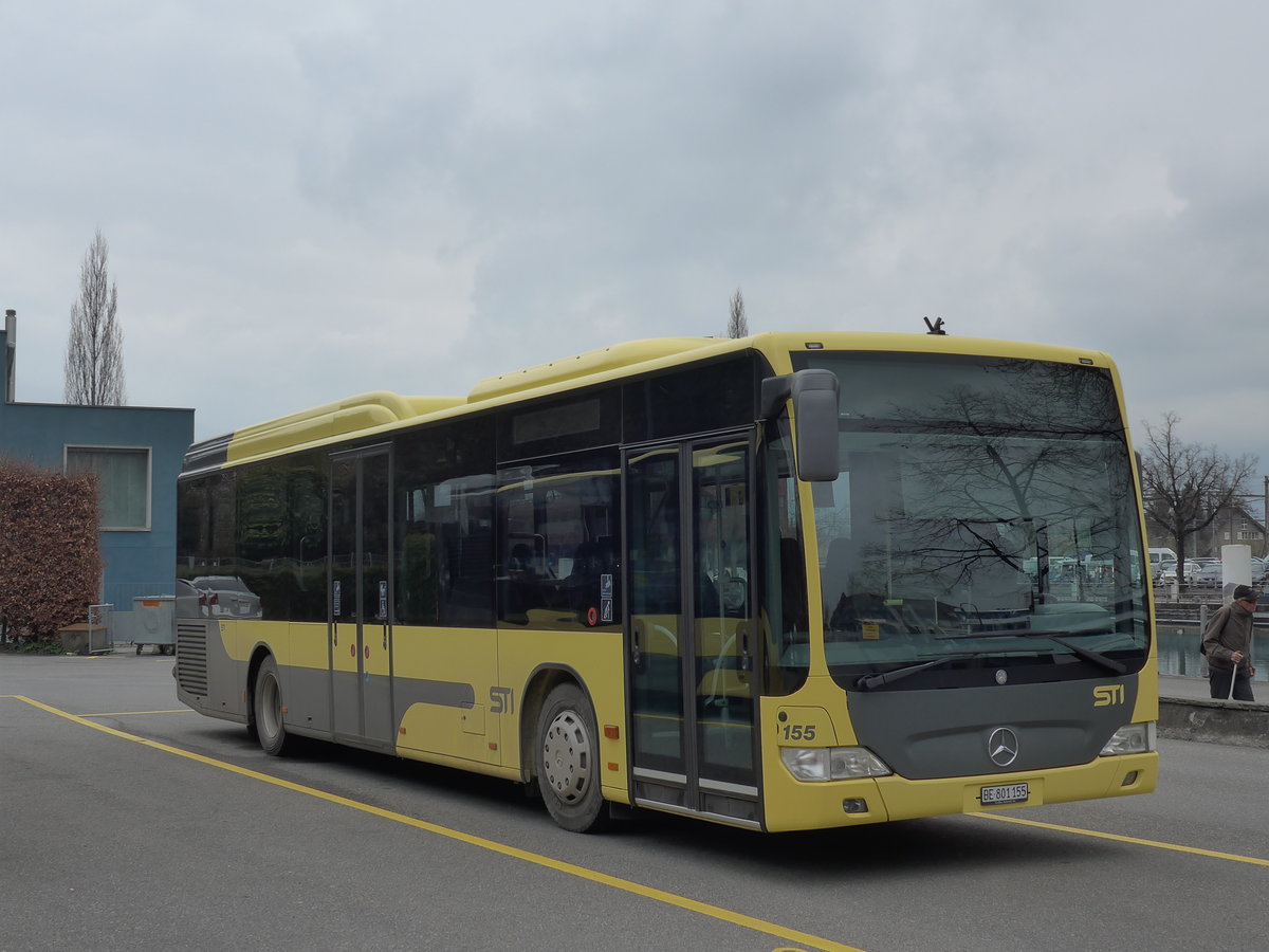 (169'800) - STI Thun - Nr. 155/BE 801'155 - Mercedes am 9. April 2016 bei der Schifflndte Thun