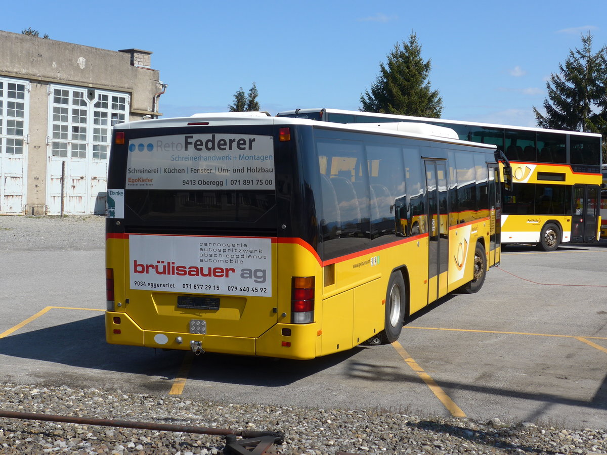 (169'923) - PostAuto Ostschweiz - (AR 14'854) - Volvo am 12. April 2016 in Heiden, Garage