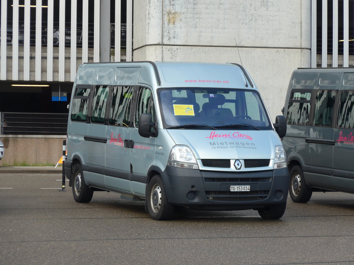 (170'007) - Heini Car, Wngi - TG 153'014 - Renault am 14. April 2016 in Zrich, Flughafen