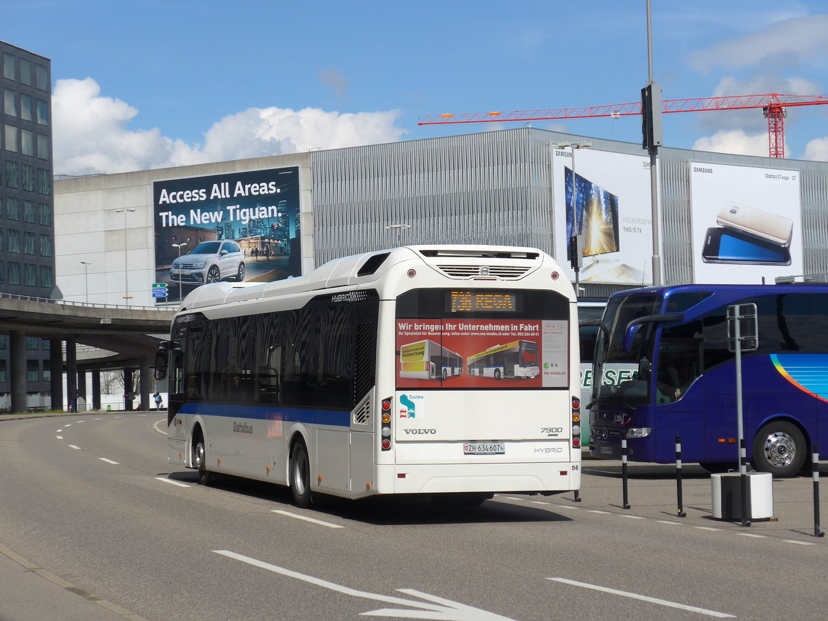 (170'029) - Welti-Furrer, Bassersdorf - Nr. 56/ZH 634'607 - Volvo am 14. April 2016 in Zrich, Flughafen