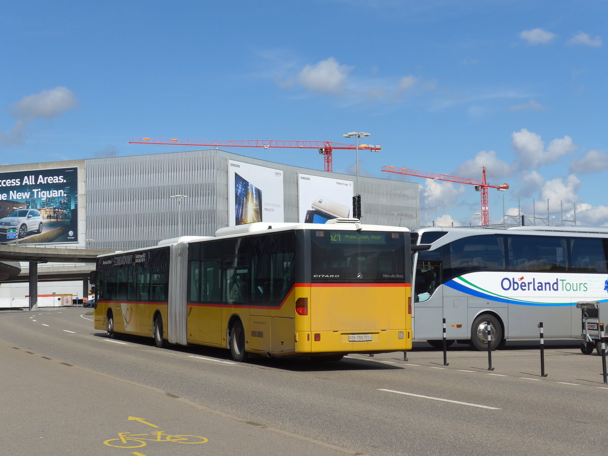 (170'044) - PostAuto Zrich - Nr. 194/ZH 780'781 - Mercedes (ex Nr. 27) am 14. April 2016 in Zrich, Flughafen