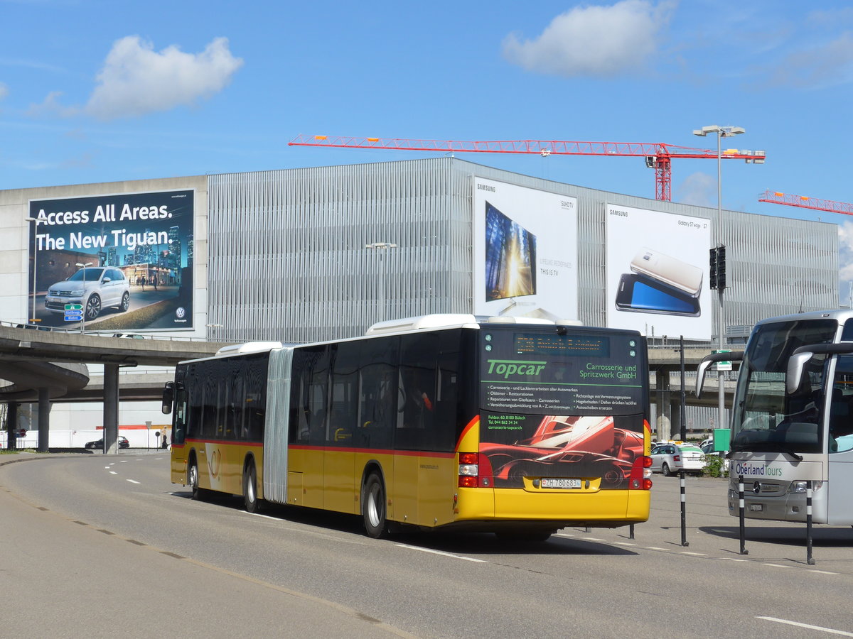 (170'046) - PostAuto Zrich - Nr. 314/ZH 780'683 - MAN am 14. April 2016 in Zrich, Flughafen