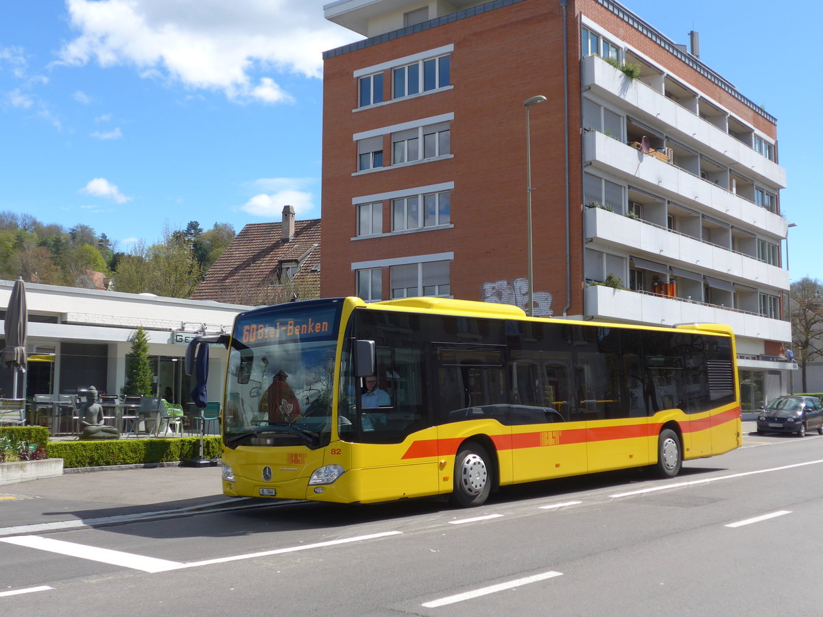 (170'123) - BLT Oberwil - Nr. 82/BL 7646 - Mercedes am 16. April 2016 in Bottmingen, Schloss