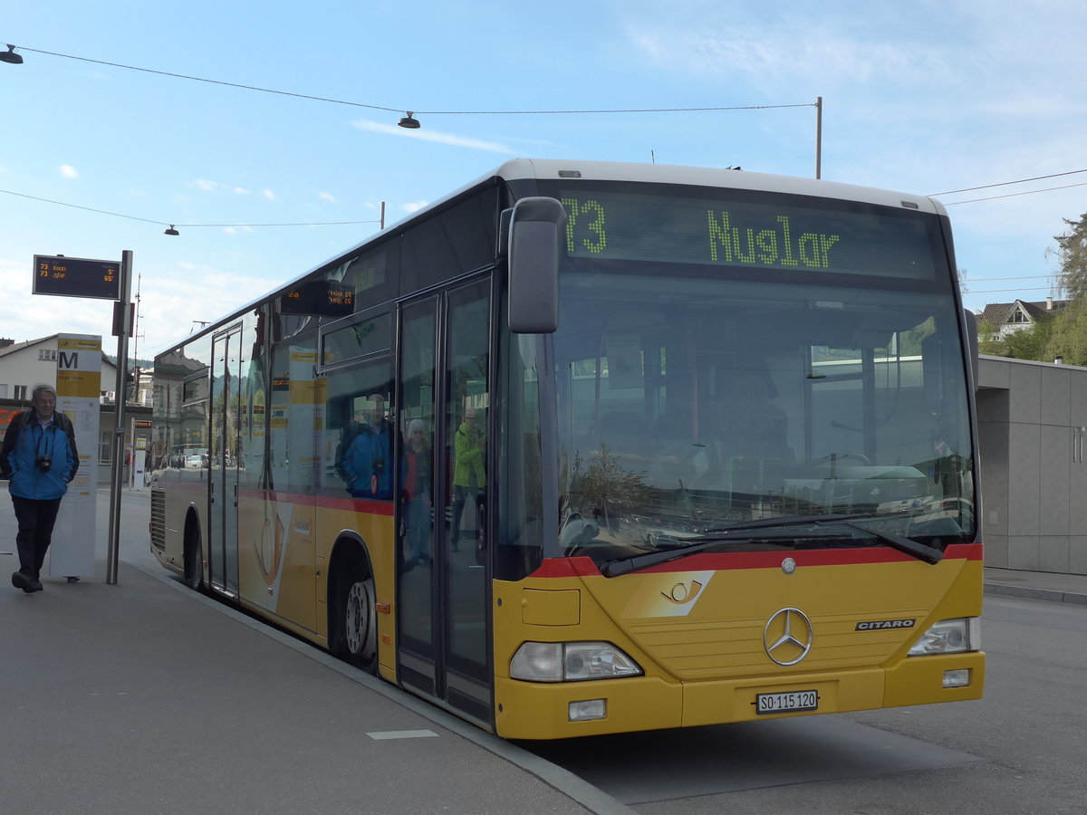 (170'256) - Wohlgemuth, Hochwald - SO 115'120 - Mercedes am 30. April 2016 beim Bahnhof Liestal