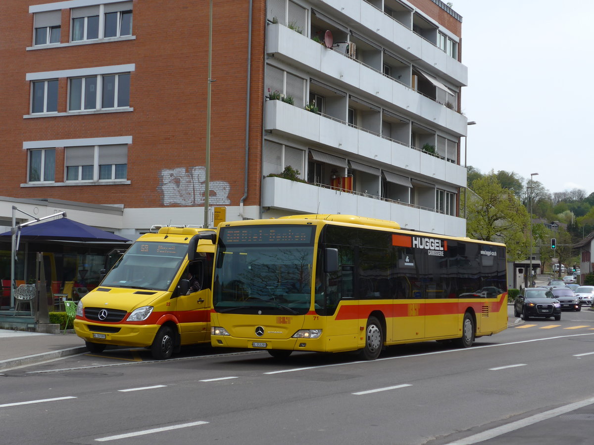 (170'305) - BLT Oberwil - Nr. 71/BL 153'291 - Mercedes am 30. April 2016 in Bottmingen, Schloss