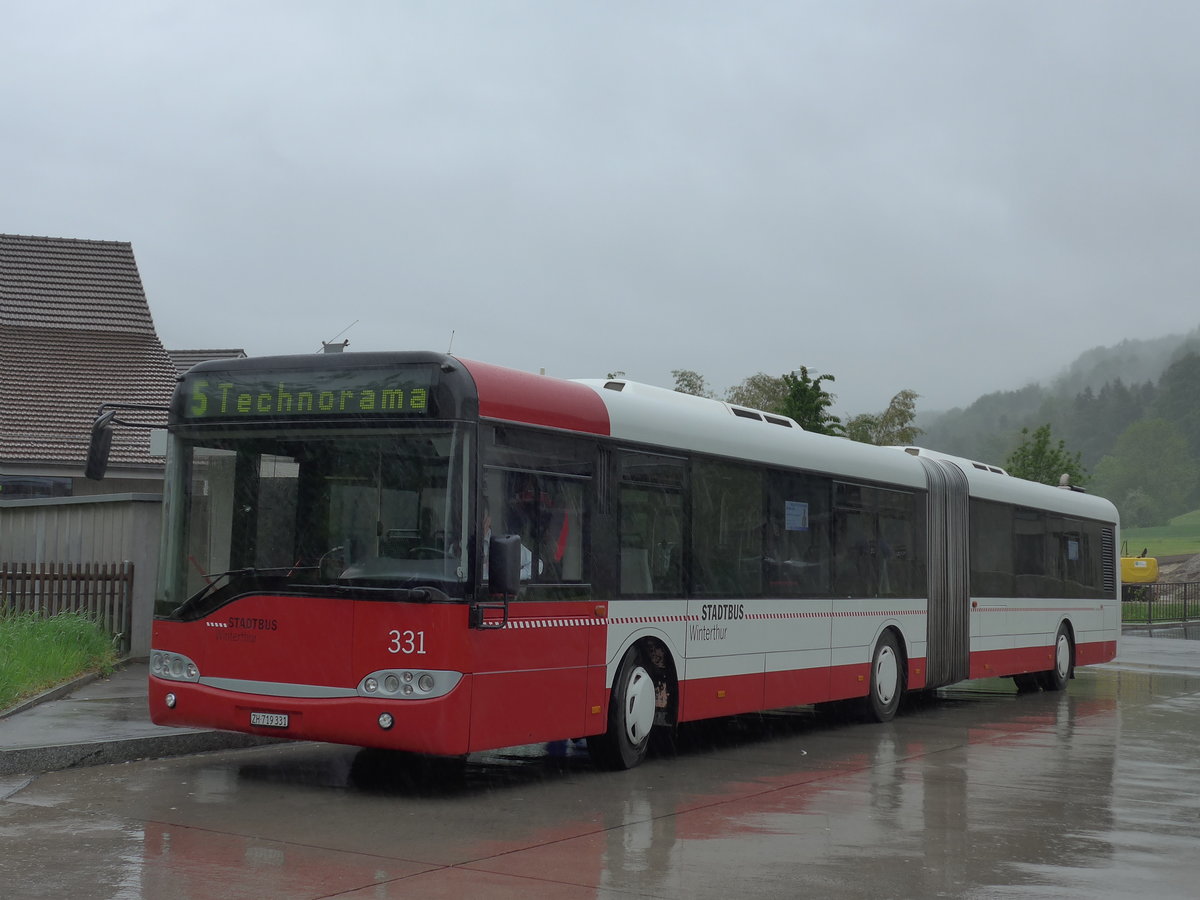 (170'507) - SW Winterthur - Nr. 331/ZH 719'331 - Solaris am 13. Mai 2016 in Winterthur, Dttnau