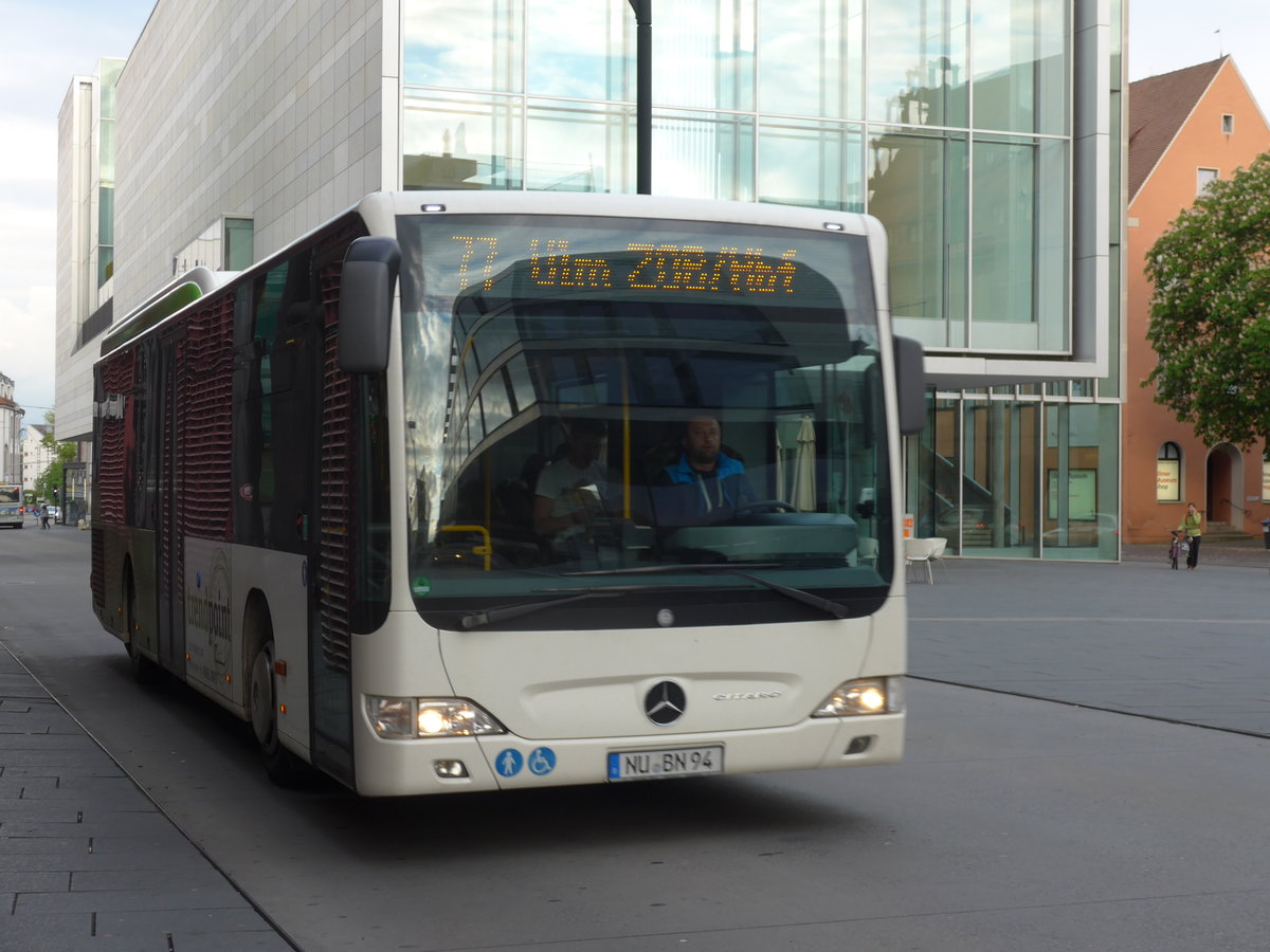 (171'091) - Seitz, Neu-Ulm - NU-BN 94 - Mercedes am 19. Mai 2016 in Ulm, Rathaus Ulm