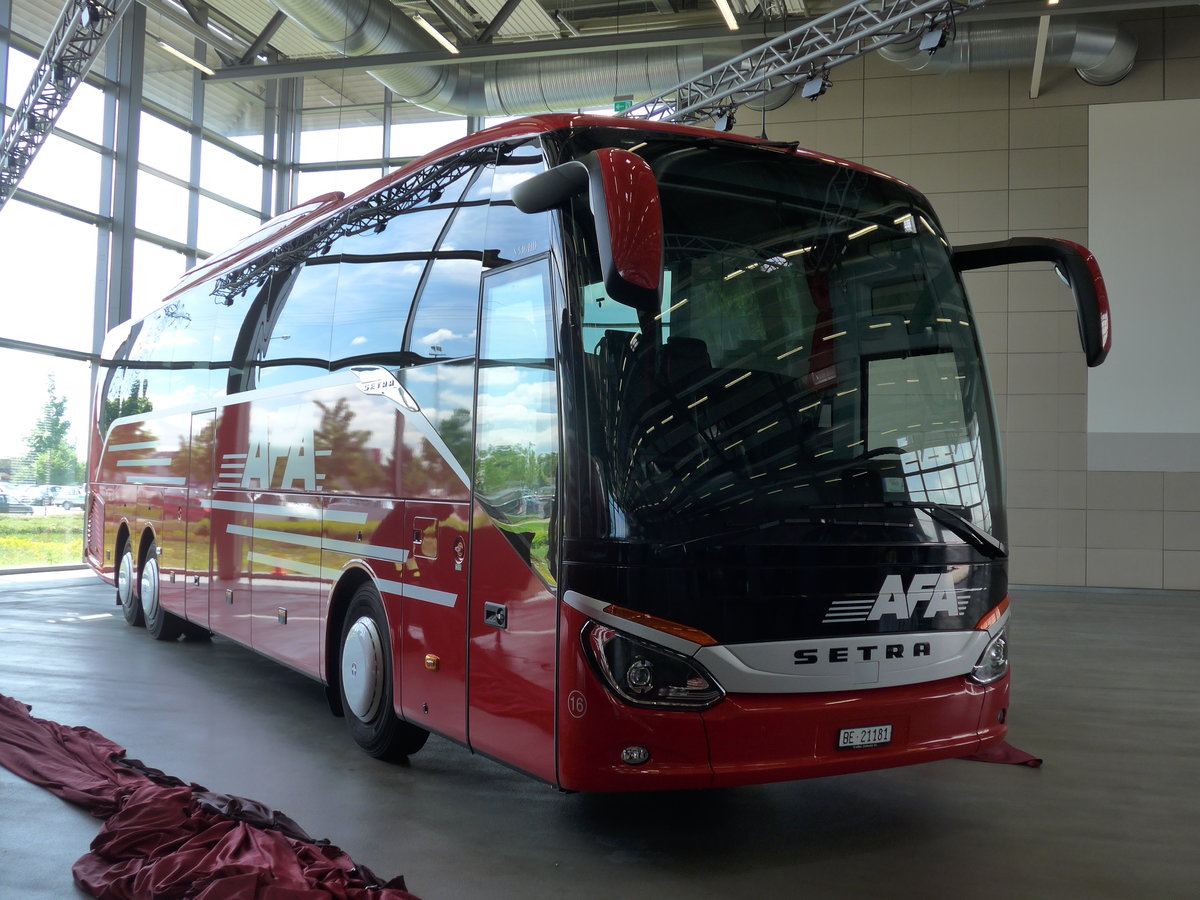 (171'133) - Fr die Schweiz: Nr. 16/BE 21'181 - Setra am 20. Mai 2016 in Neu-Ulm, Setrawerk