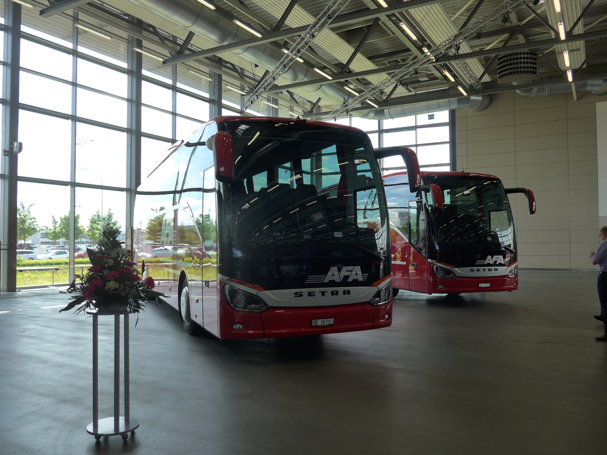 (171'136) - Fr die Schweiz: AFA Adelboden - Nr. 15/BE 26'702 - Setra am 20. Mai 2016 in Neu-Ulm, Setrawerk